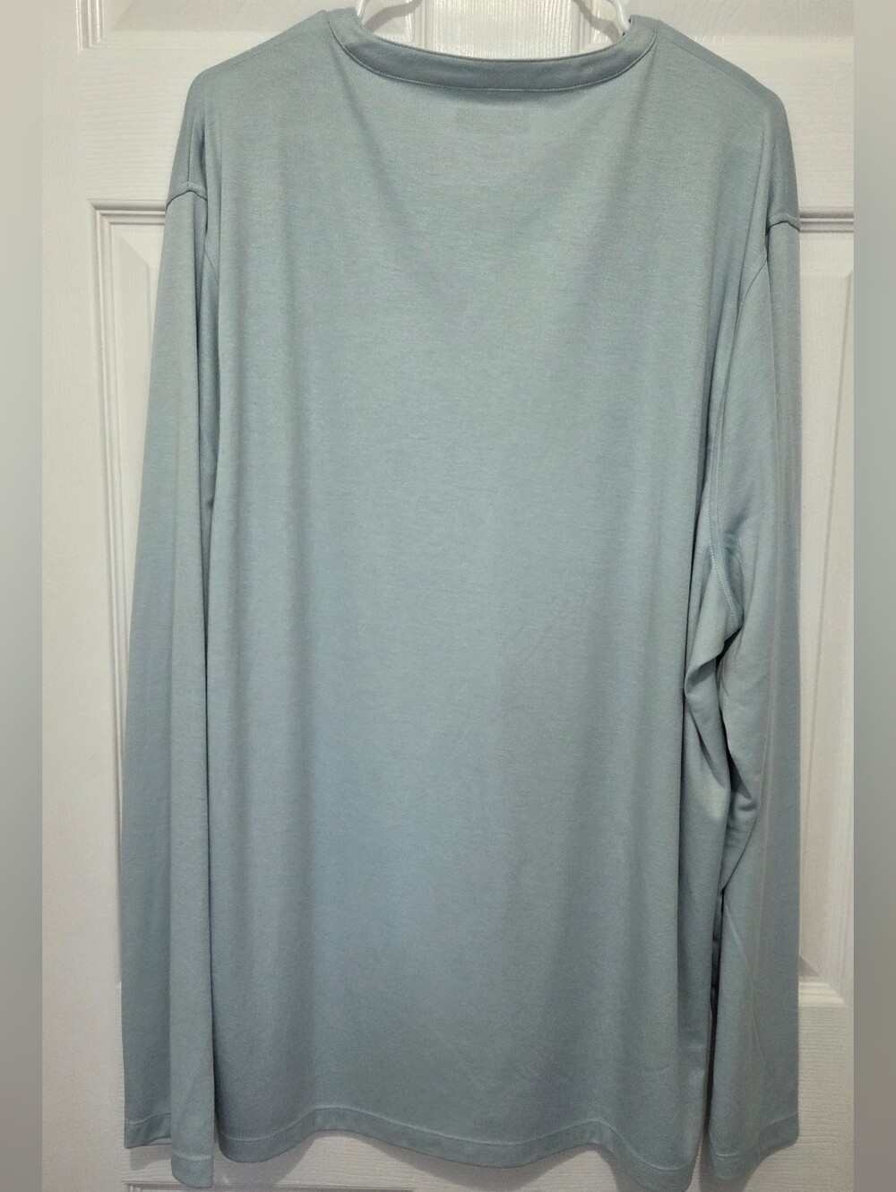 Alfani Alfatech Men's Long Sleeve Henley Shirt Size 3XL Solid Blue Pullover - Picture 7 of 10